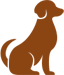 A brown dog is standing on its hind legs.
